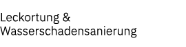 Leckortung & Wasserschadensanierung