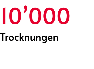 10’000 Trocknungen