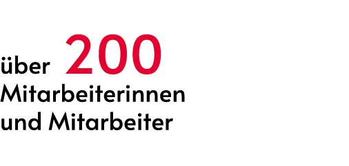  ber 200 Mitarbeiterinnen und Mitarbeiter 