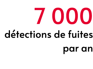 7 000 d tections de fuites par an