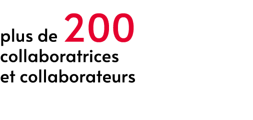 plus de 200 collaboratrices et collaborateurs 