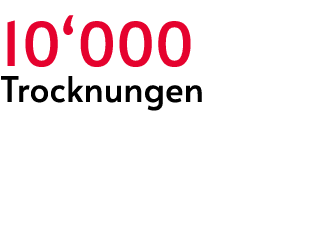 10‘000 Trocknungen