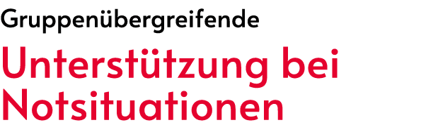 Gruppen bergreifende Unterst tzung bei Notsituationen