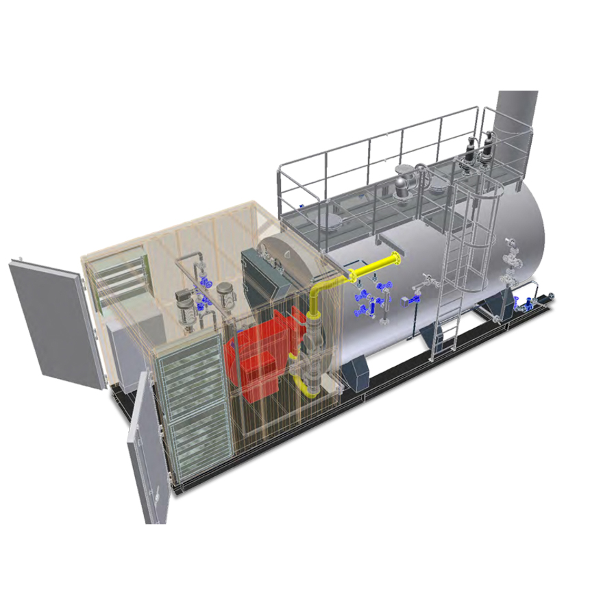 Photo de  Installation de vapeur mobile - Conteneur de vapeur - 10000 kg/h