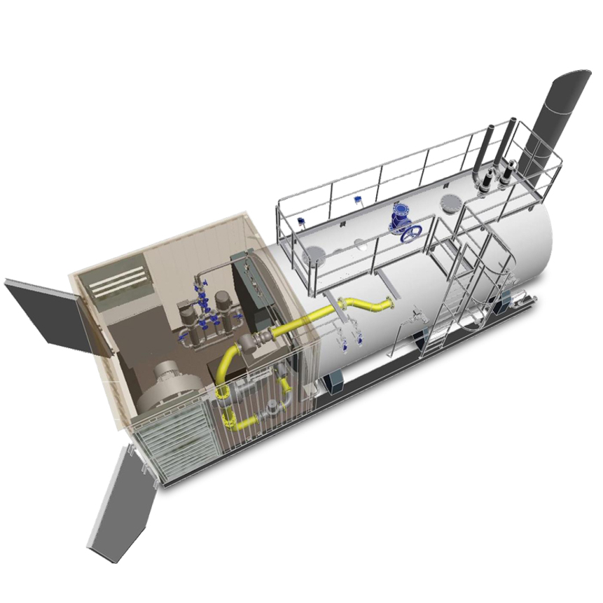 Bild von  Mobile Dampfanlage - Dampfcontainer - 22000 kg/h